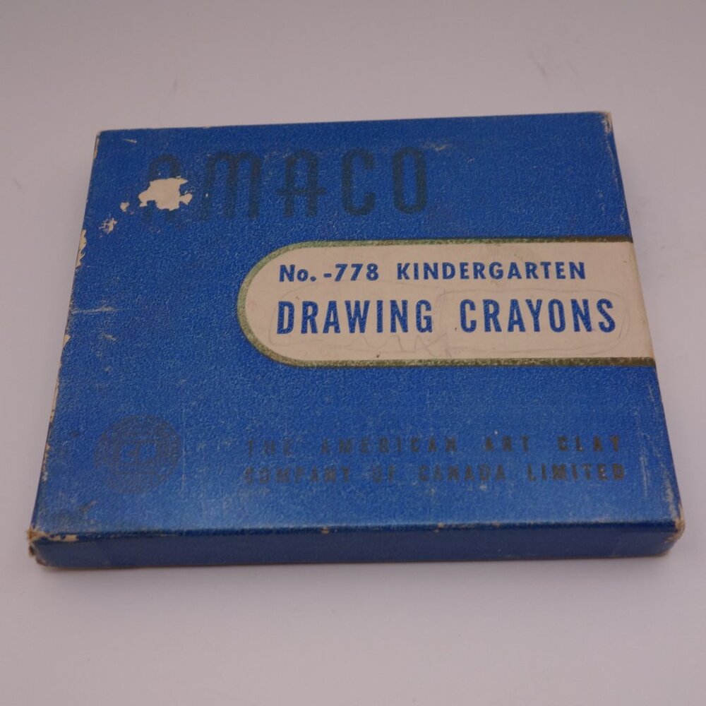 Vintage Certified CP Products Amaco No.-778 Kindergarten Drawing Crayons